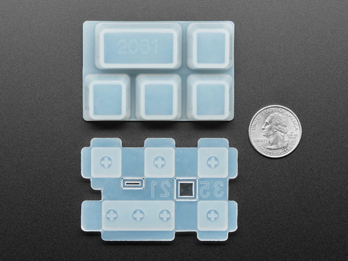 4 x 1U and 1 x 2U "Esc" Silicone Keycap Molds (MX Compatible Switches) [Discontinued] - Image 3