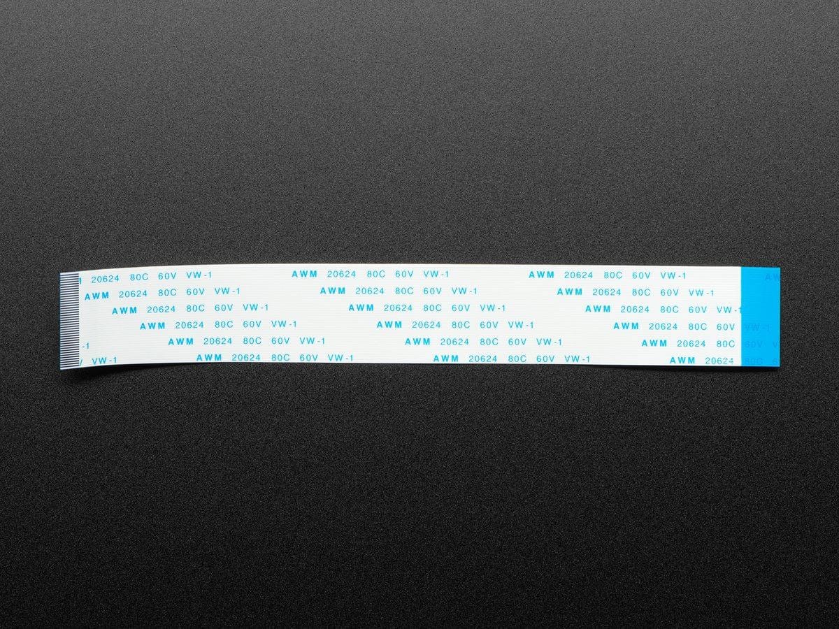 40-pin 0.5mm pitch FPC Flex Cable with A-B Connections (25cm long) - Image 2