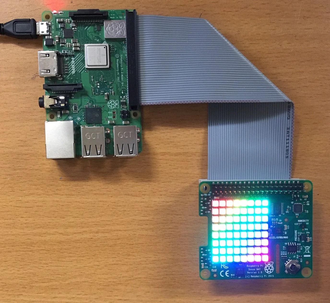 40-Pin GPIO Male to Female Ribbon Cable - 150mm - Image 2
