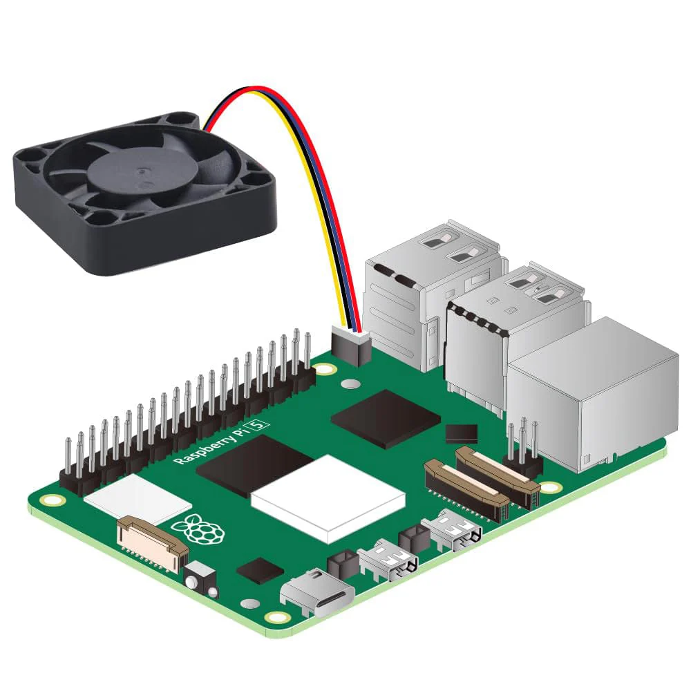 2x 40mm Cooling Fans for Raspberry Pi 5 - Image 2