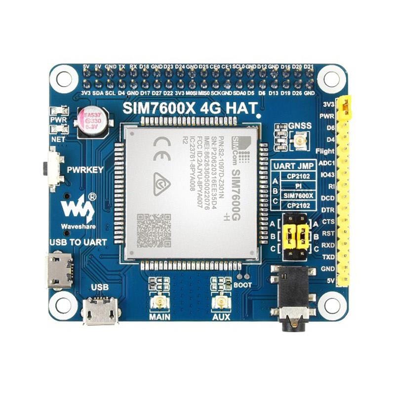 4G HAT for Raspberry Pi - LTE Cat-4/3G/2G with GNSS Positioning - Image 3