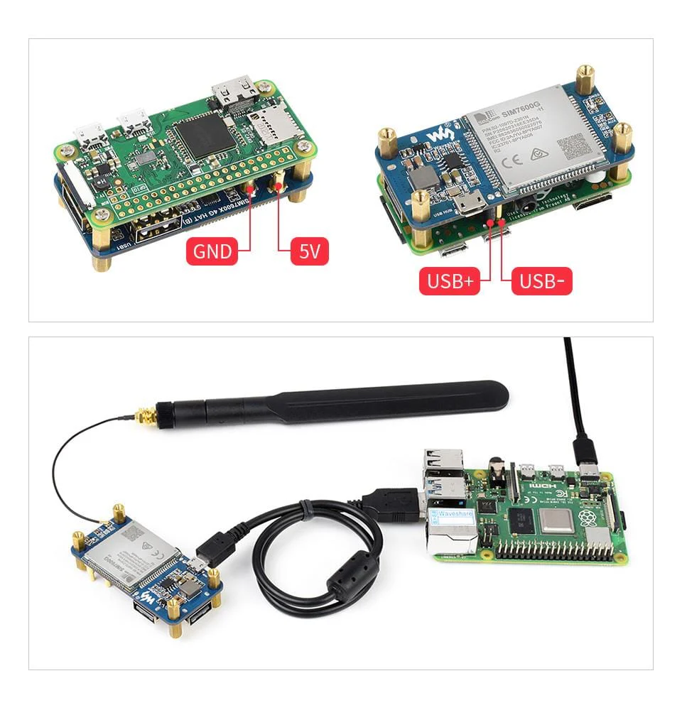 4G pHAT for Raspberry Pi - LTE Cat-4/3G/2G with GNSS Positioning - Image 7