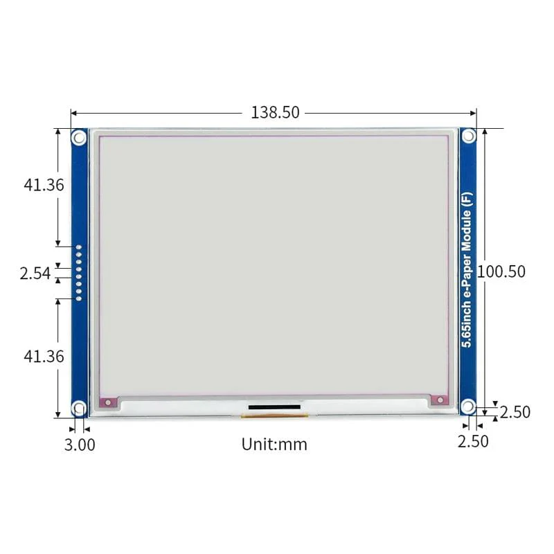 5.65" ACeP 7-Colour ePaper Display Module (600x448) - Image 8