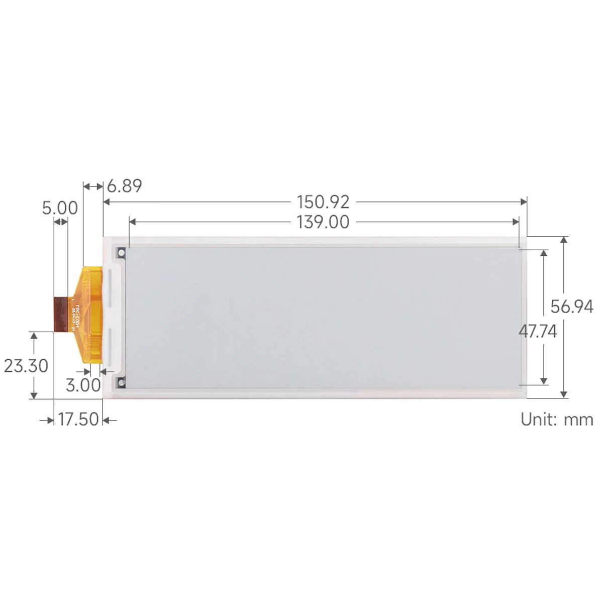 5.79" ePaper Display Raw Panel (792x272) - Image 5