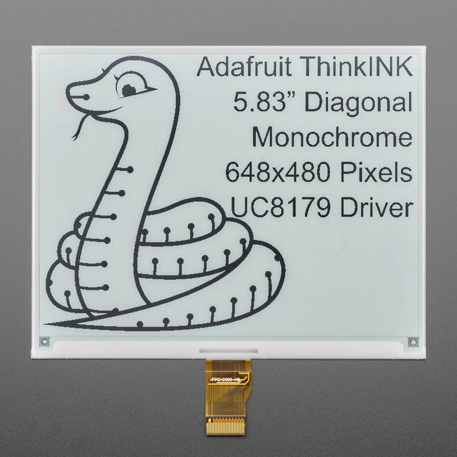 5.83" 648x480 Monochrome Black / White eInk / ePaper - Bare Display - UC8179 Chipset - Image 4