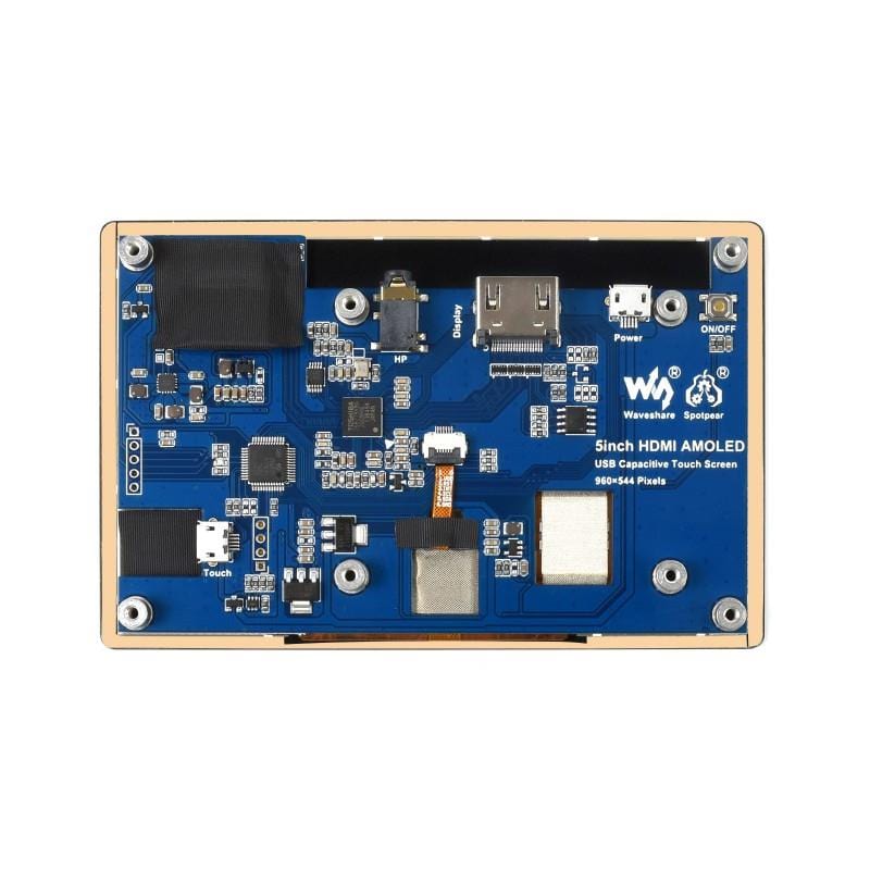 5" Capacitive Touch AMOLED Display for Raspberry Pi (960x544) - Image 3