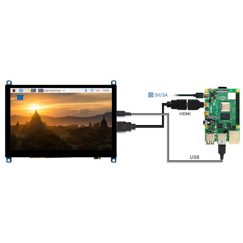 5" Capacitive Touchscreen LCD (Slimmed-down Version) (800×480) - Image 4