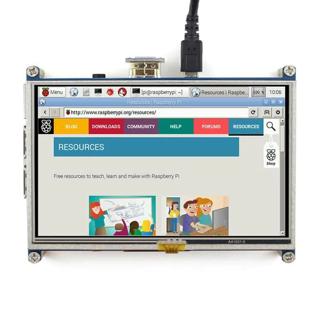 5" HDMI LCD with Touch (800x480) for Raspberry Pi [Discontinued] - Image 2