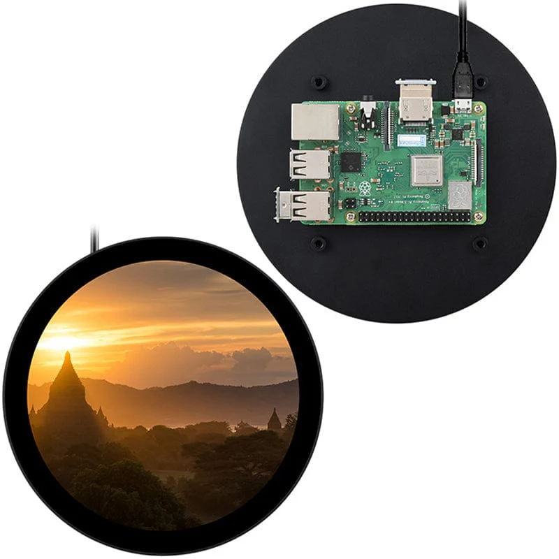 5" Round IPS HDMI Touch Display for Raspberry Pi (1080x1080) - Image 3