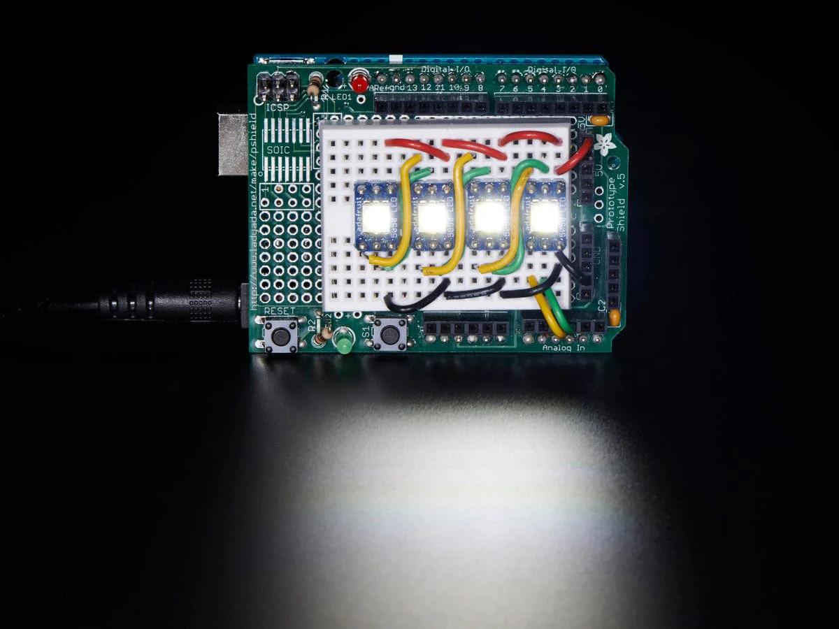 5050 Cool White LED w/ Integrated Driver Chip - 10 Pack (~6000K) - Image 2