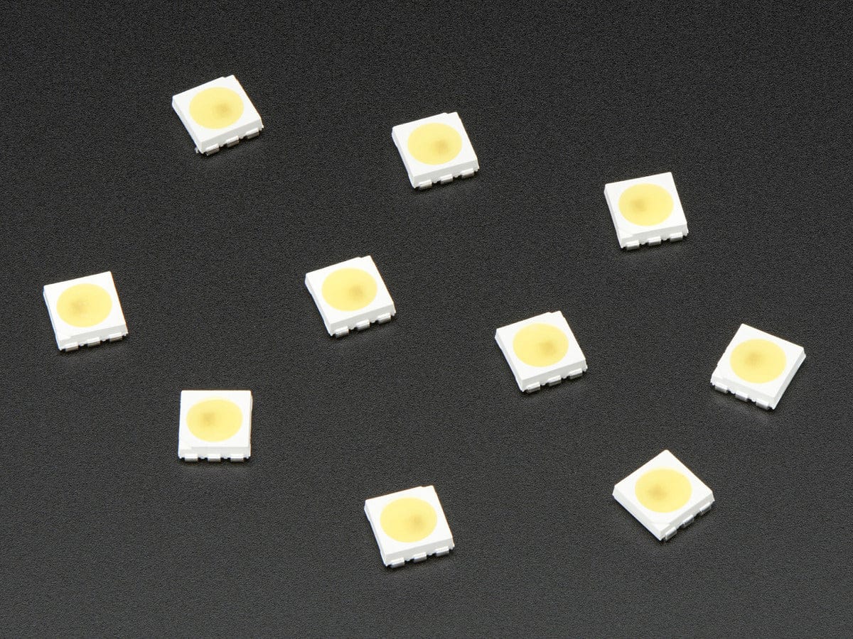 5050 Cool White LED w/ Integrated Driver Chip - 10 Pack (~6000K) - Image 3