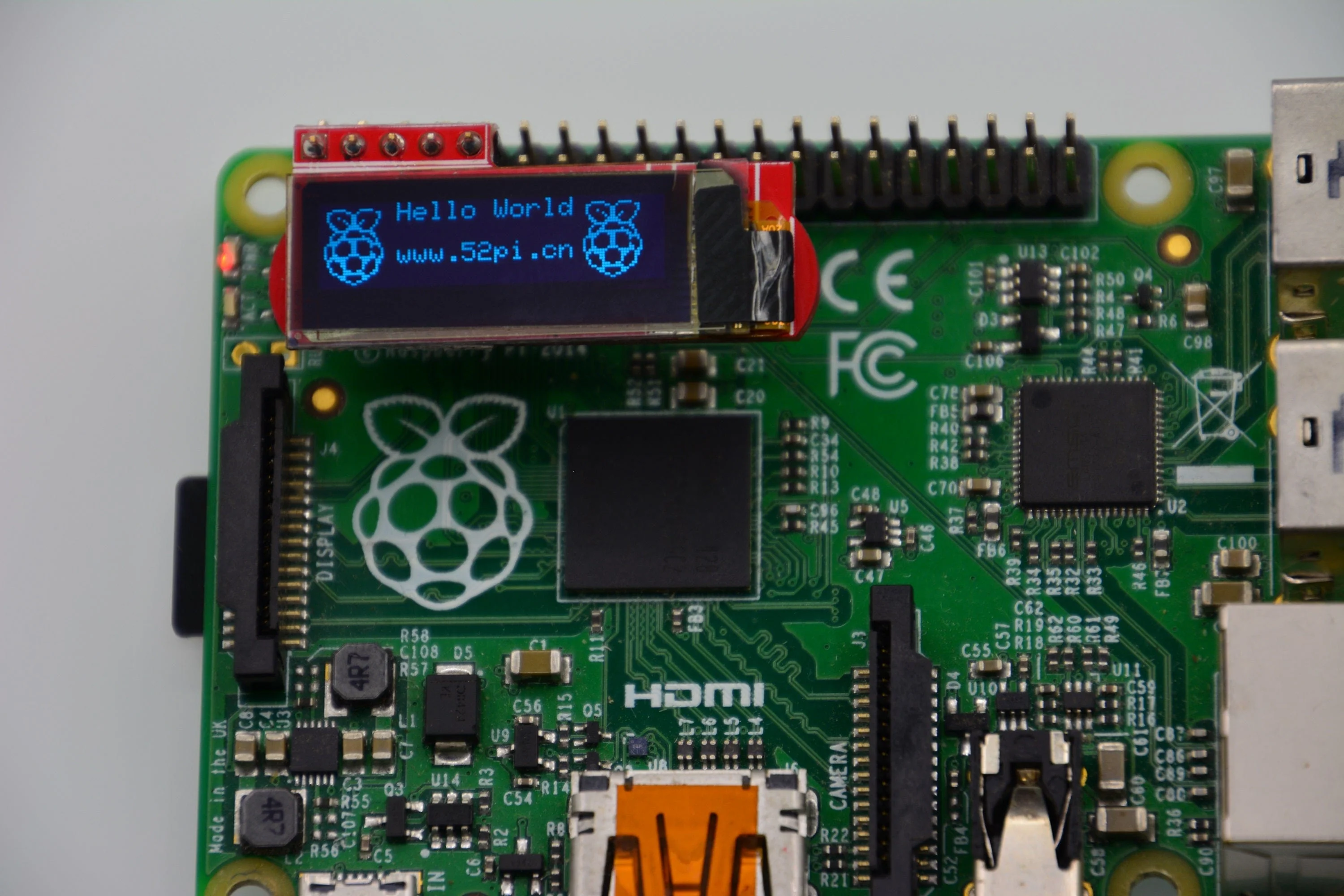 52Pi - 0.91" 128x32 OLED Screen for Raspberry Pi [Discontinued] - Image 2