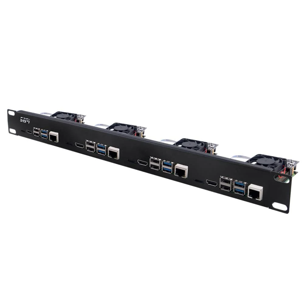 52Pi 1U 19" Rack Mount for Raspberry Pi 4 - Image 2
