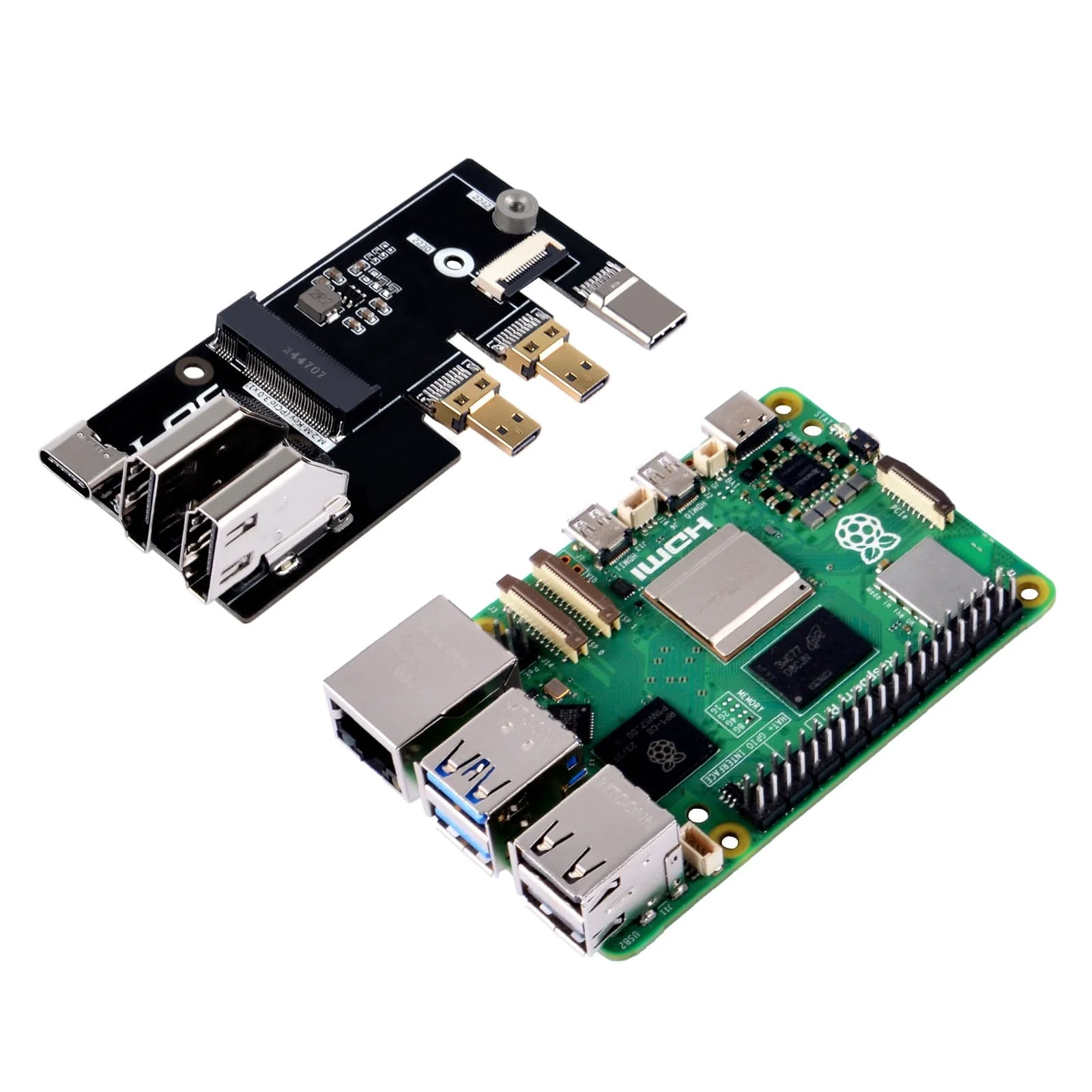 52Pi M.2 Multifunctional Adapter for Raspberry Pi 5 - Image 2