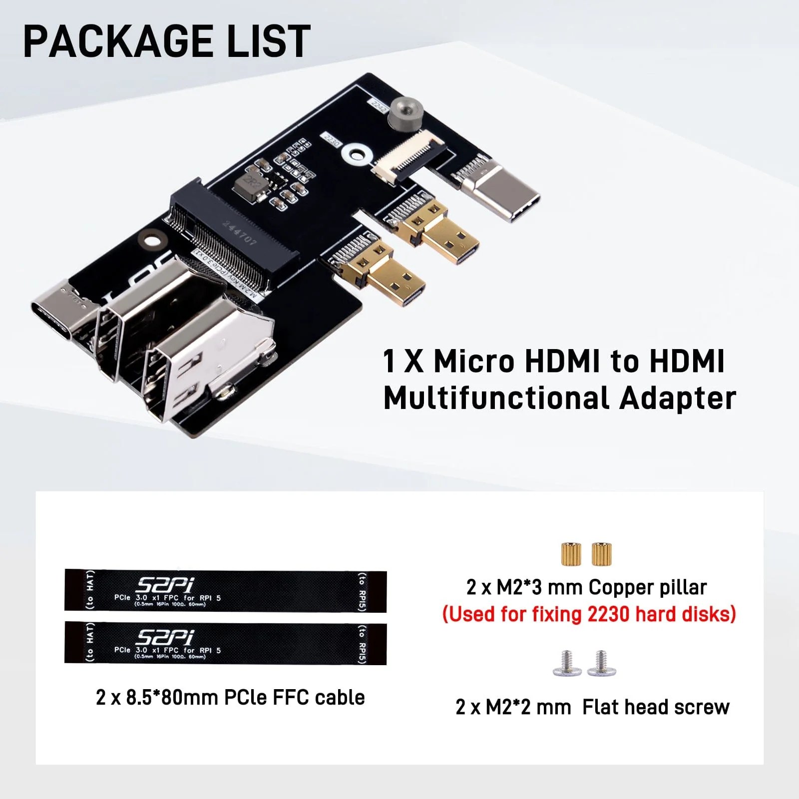 52Pi M.2 Multifunctional Adapter for Raspberry Pi 5 - Image 6