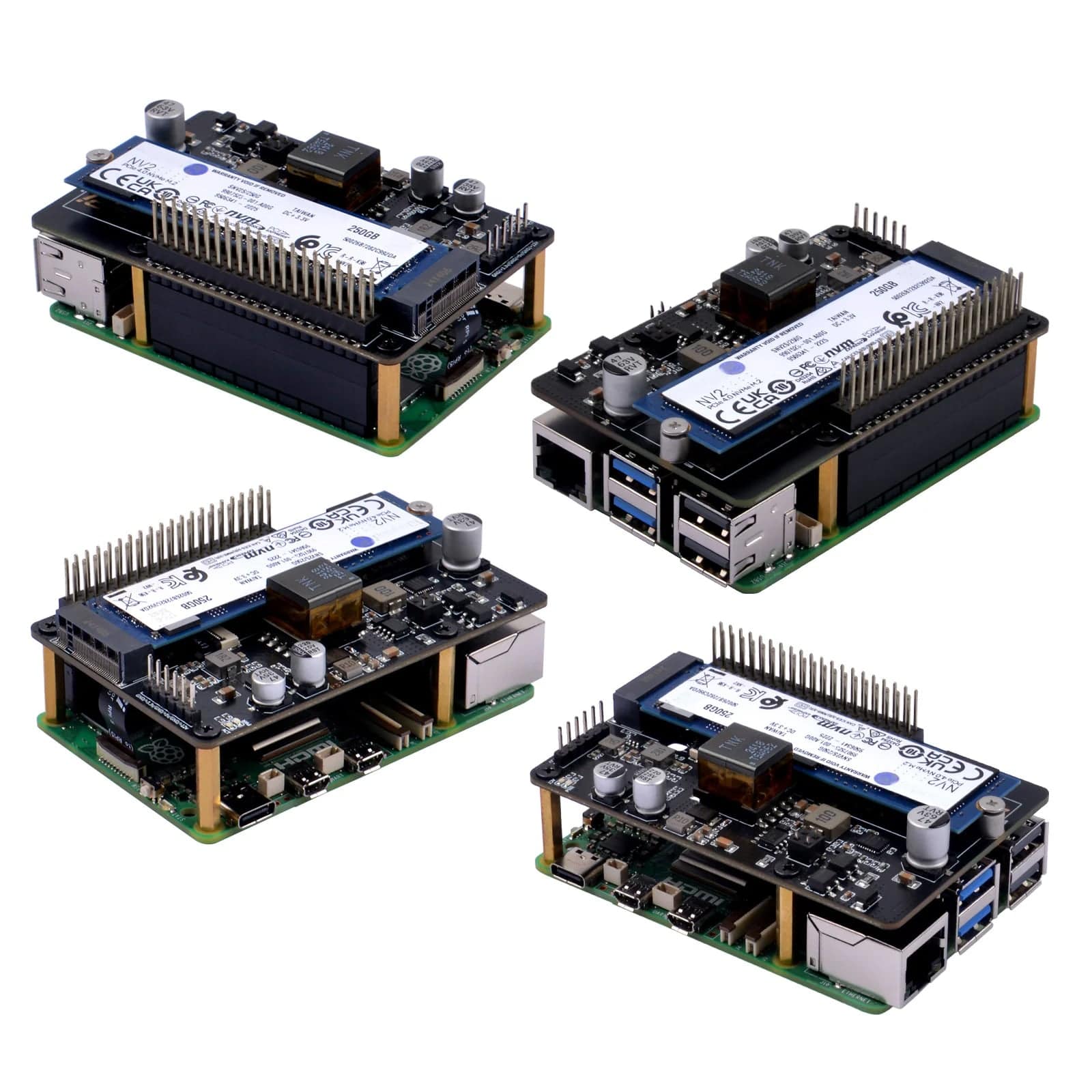 52Pi M.2 NVMe 2280 PoE+ HAT for Raspberry Pi 5 - Image 4