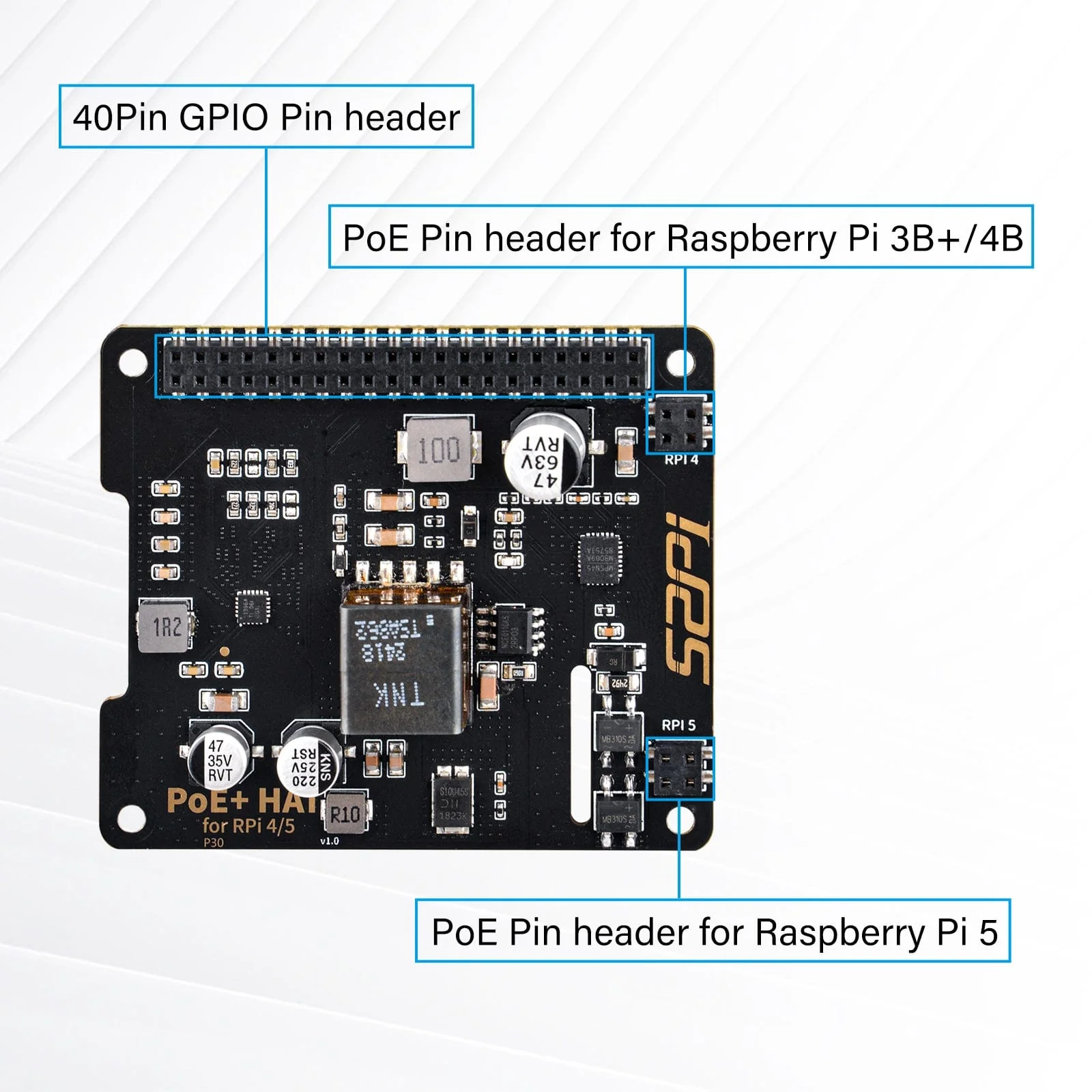 52Pi PoE+ HAT for Raspberry Pi 5/4/3B+ - Image 6