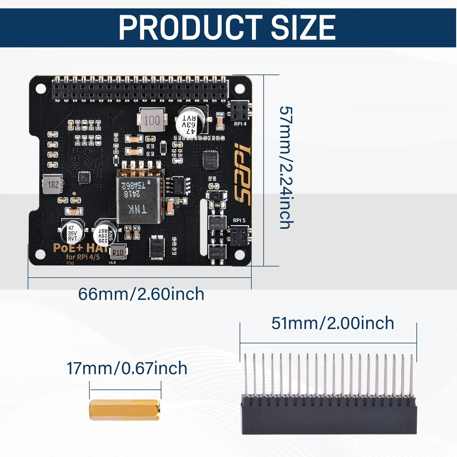 52Pi PoE+ HAT for Raspberry Pi 5/4/3B+ - Image 7