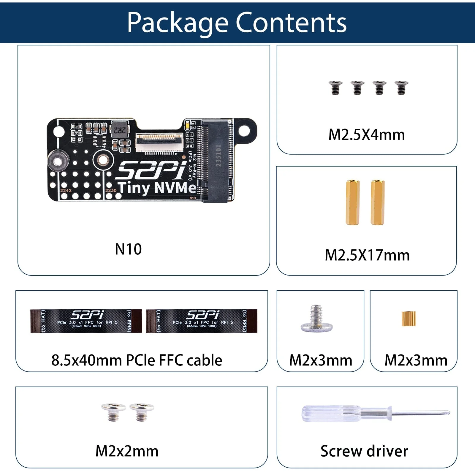 52Pi Tiny M.2 PCIe Adapter for Raspberry Pi 5 - Image 8