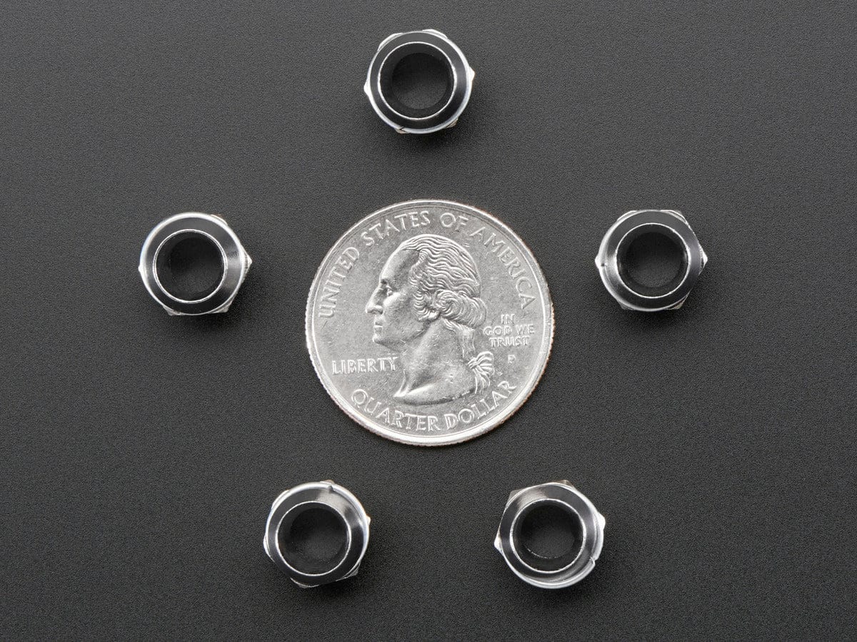 5mm Chromed Metal Narrow Bevel LED Holder - Pack of 5 - Image 4