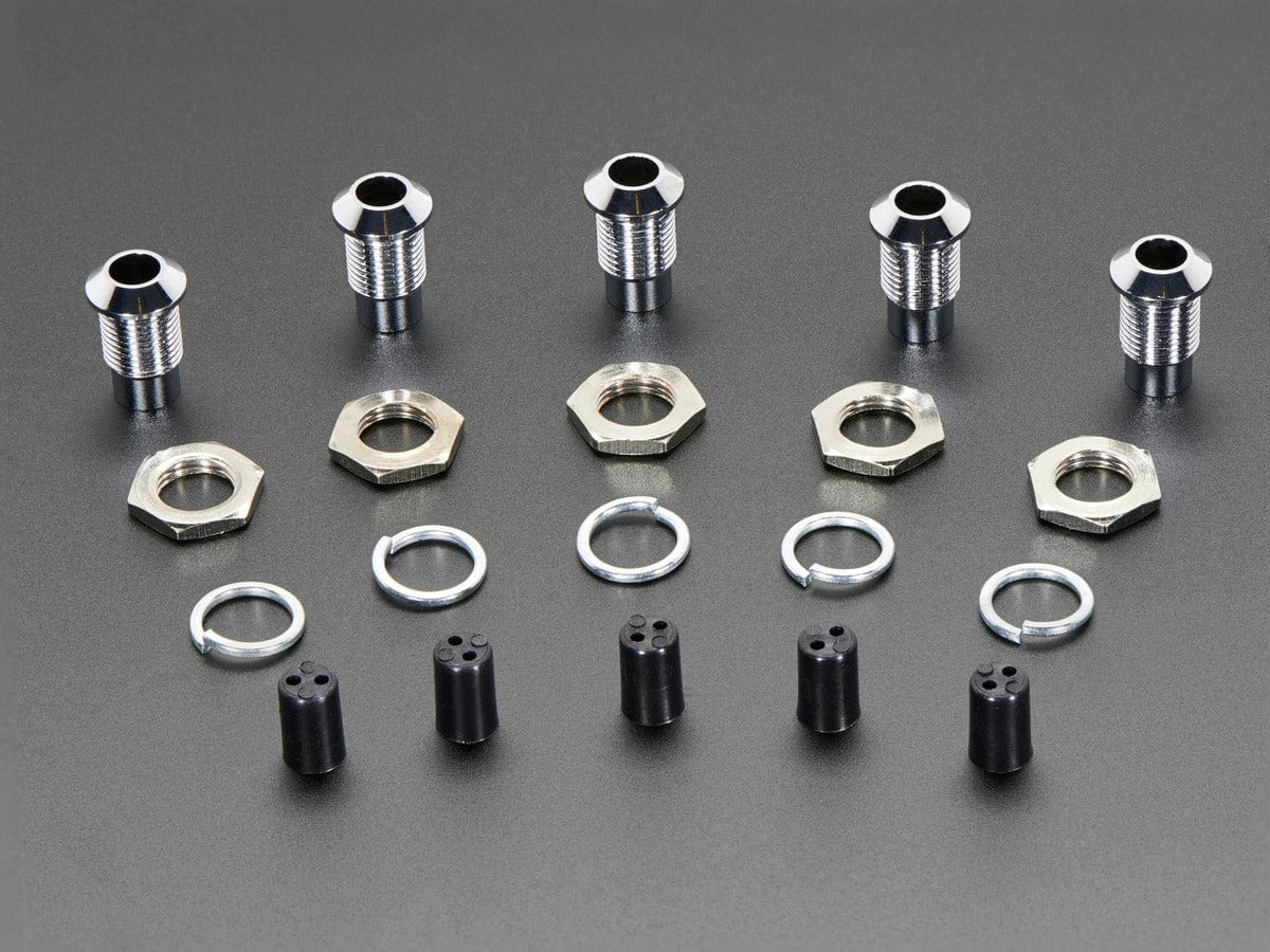 5mm Chromed Metal Wide Convex Bevel LED Holder - Pack of 5 - Image 2