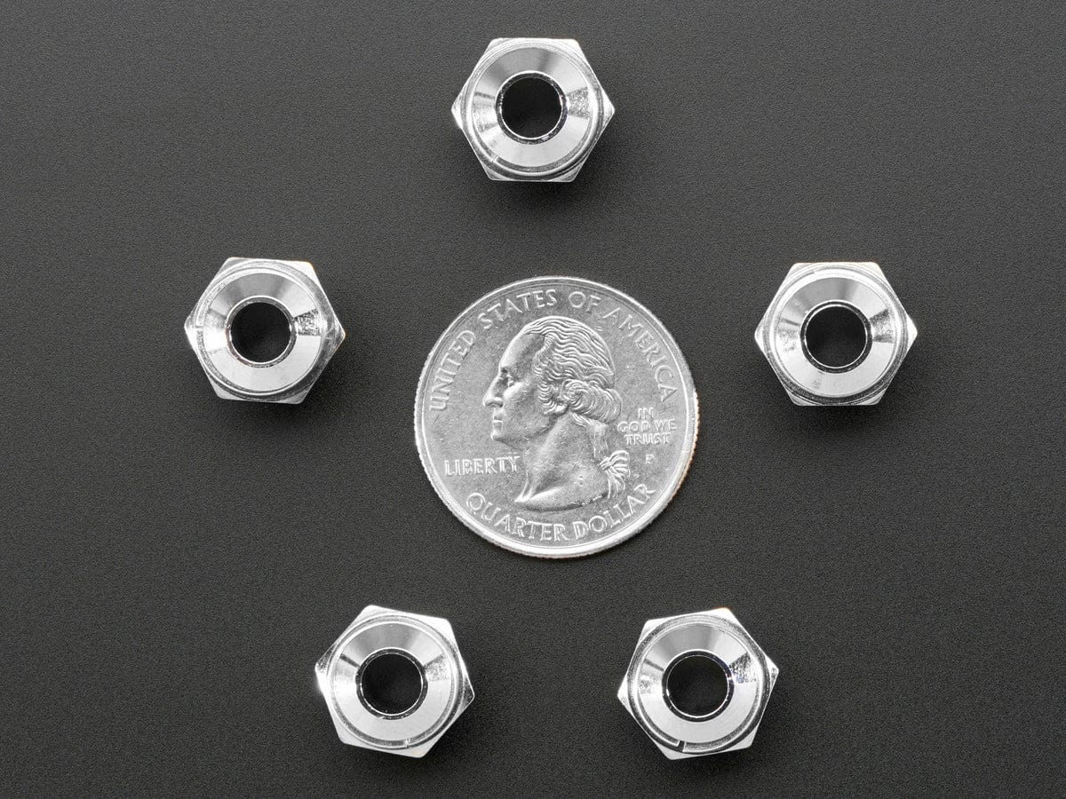 5mm Chromed Metal Wide Convex Bevel LED Holder - Pack of 5 - Image 3