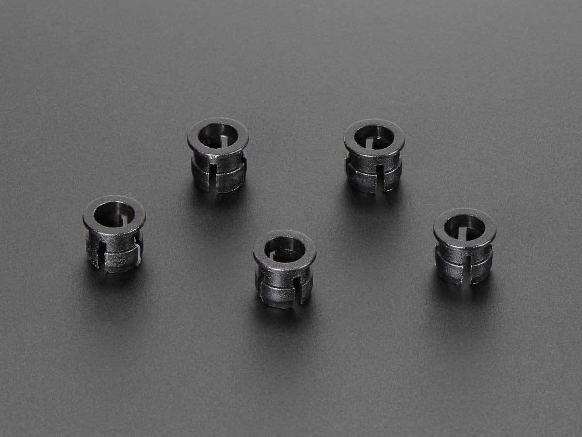 5mm Plastic Flat LED Holder - Pack of 5 - Image 2