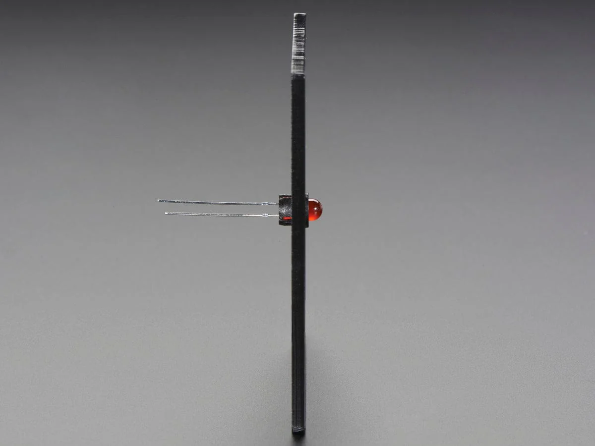 5mm Plastic Flat LED Holder - Pack of 5 - Image 7