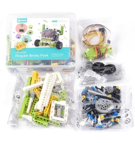 6-in-1 Ring:bit Bricks Pack for micro:bit (Building Brick Compatible) - Image 2