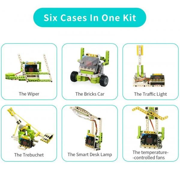 6-in-1 Ring:bit Bricks Pack for micro:bit (Building Brick Compatible) - Image 4
