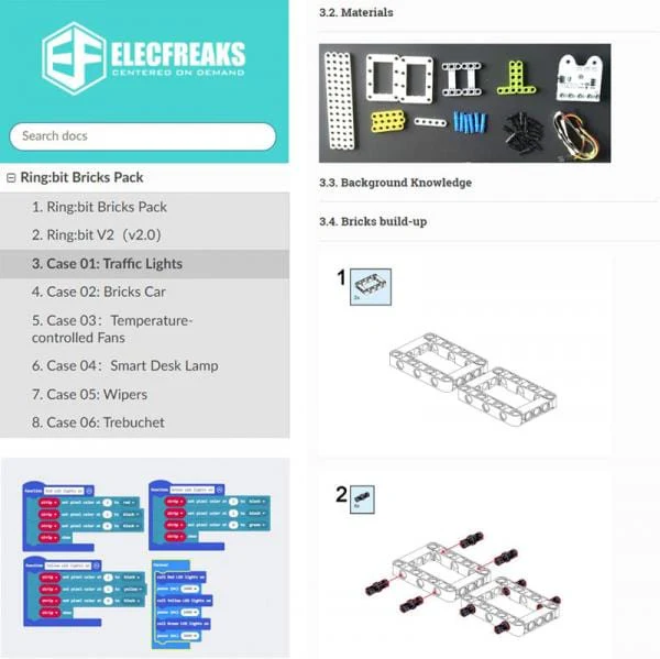 6-in-1 Ring:bit Bricks Pack for micro:bit (Building Brick Compatible) - Image 6