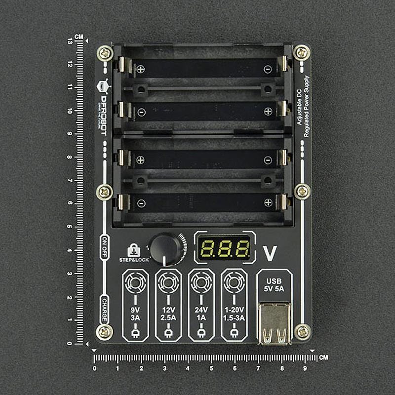 6-Way Adjustable DC Regulated Power Supply for 18650 Batteries [Discontinued] - Image 9