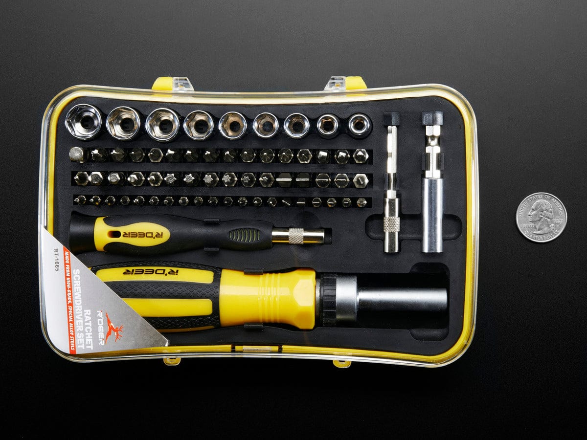 65 Piece Ratchet Screwdriver and Tool Bit Set - Image 2