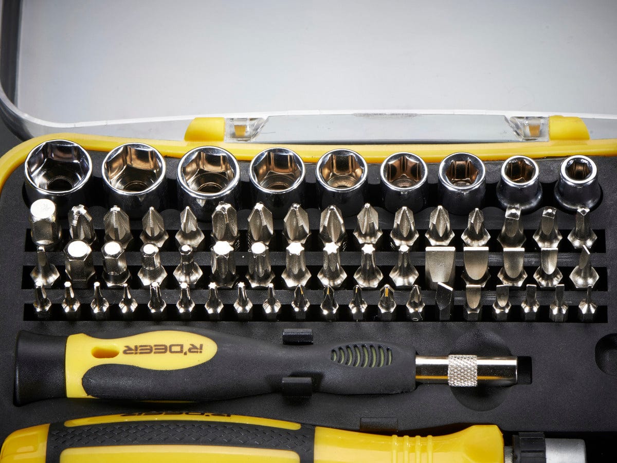 65 Piece Ratchet Screwdriver and Tool Bit Set - Image 3