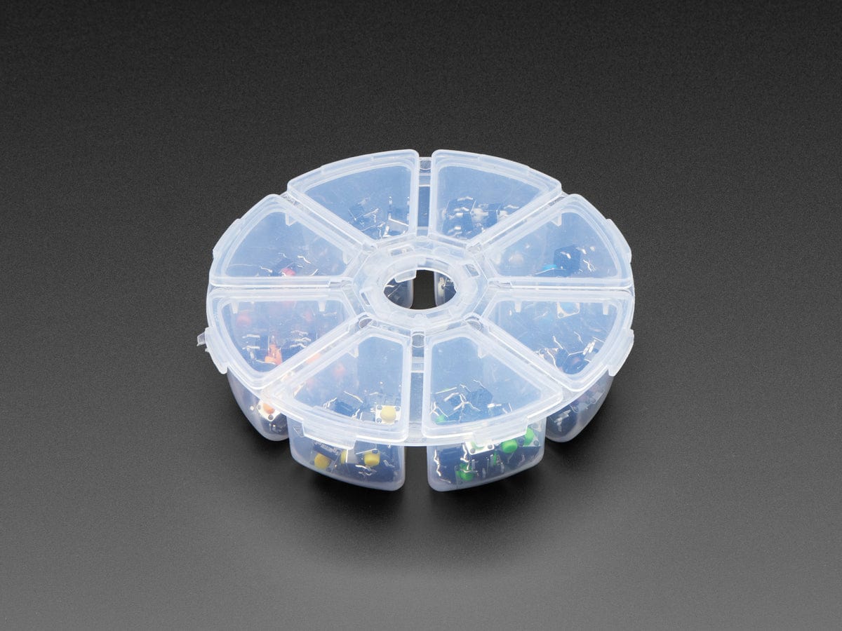 6mm Rainbow Tactile Button Deluxe Party Tray - 160 Pieces - Image 2