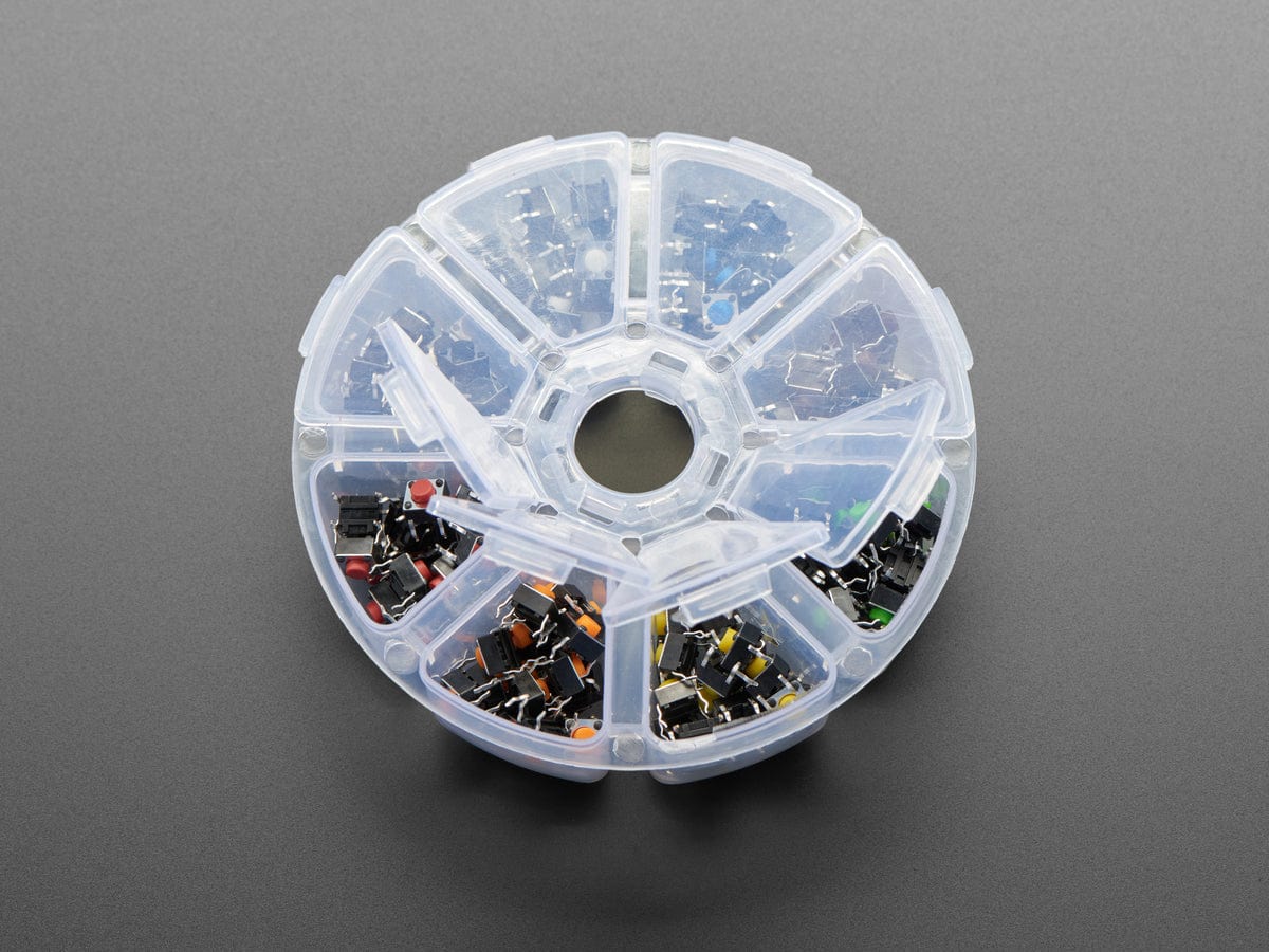 6mm Rainbow Tactile Button Deluxe Party Tray - 160 Pieces - Image 3