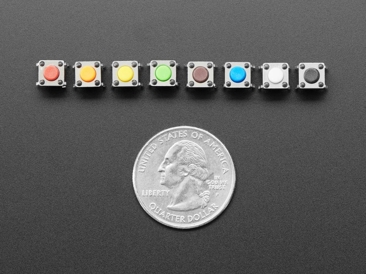 6mm Rainbow Tactile Button Deluxe Party Tray - 160 Pieces - Image 5