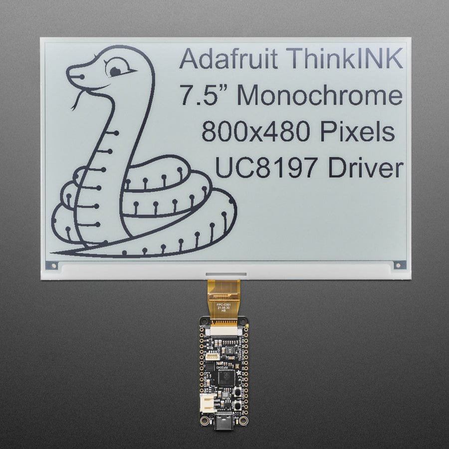 7.5" 800x480 Monochrome eInk / ePaper - Bare Display - UC8197 Chipset - Image 5