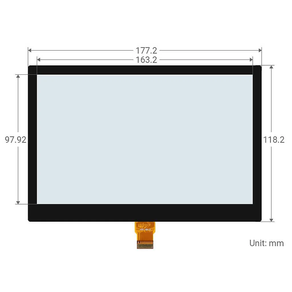7.5" ePaper Display Raw Panel with Laminated Glass (800x480) - Image 6