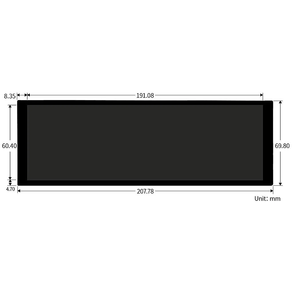 7.9" DSI IPS Capacitive Touchscreen Display for Raspberry Pi (400x1280) - Image 6