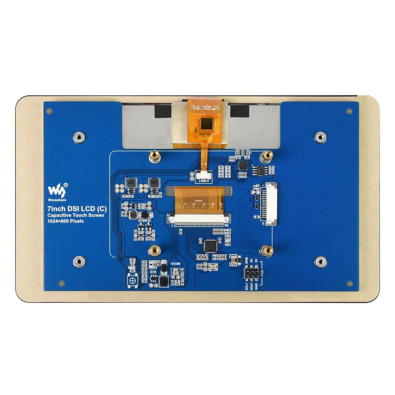 7" DSI Capacitive Touch IPS Display for Raspberry Pi (1024×600) - Image 2