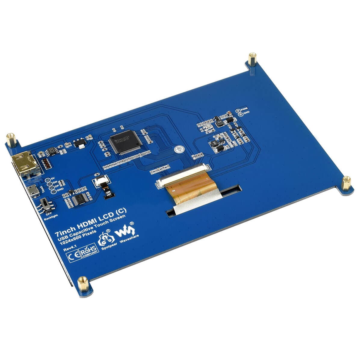 7" IPS Capacitive Touchscreen LCD (1024×600) - Image 3