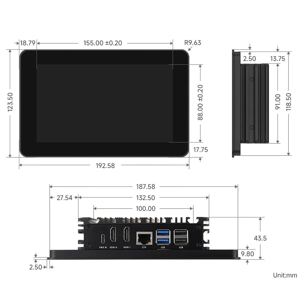 7" IPS Display + Aluminium Enclosure for Raspberry Pi - Image 12