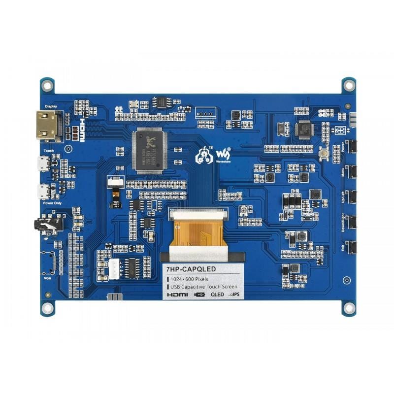 7" QLED IPS Capacitive Touch Display (1024x600) - Image 3
