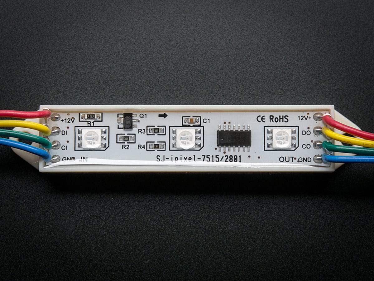 75mm Bars - 12V Digital RGB LED Pixels (Strand of 21) (WS2801) - Image 3