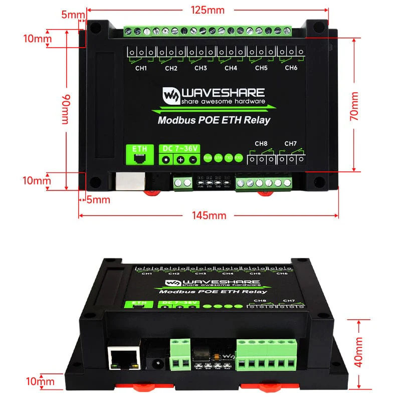 8 Channel Ethernet Relay Module (PoE) - Image 7