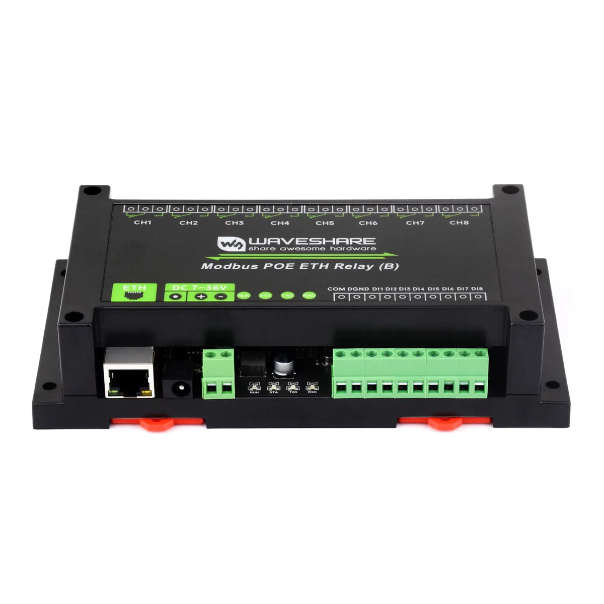 8 Channel PoE Ethernet Relay Module (B) with Digital Inputs - Image 4