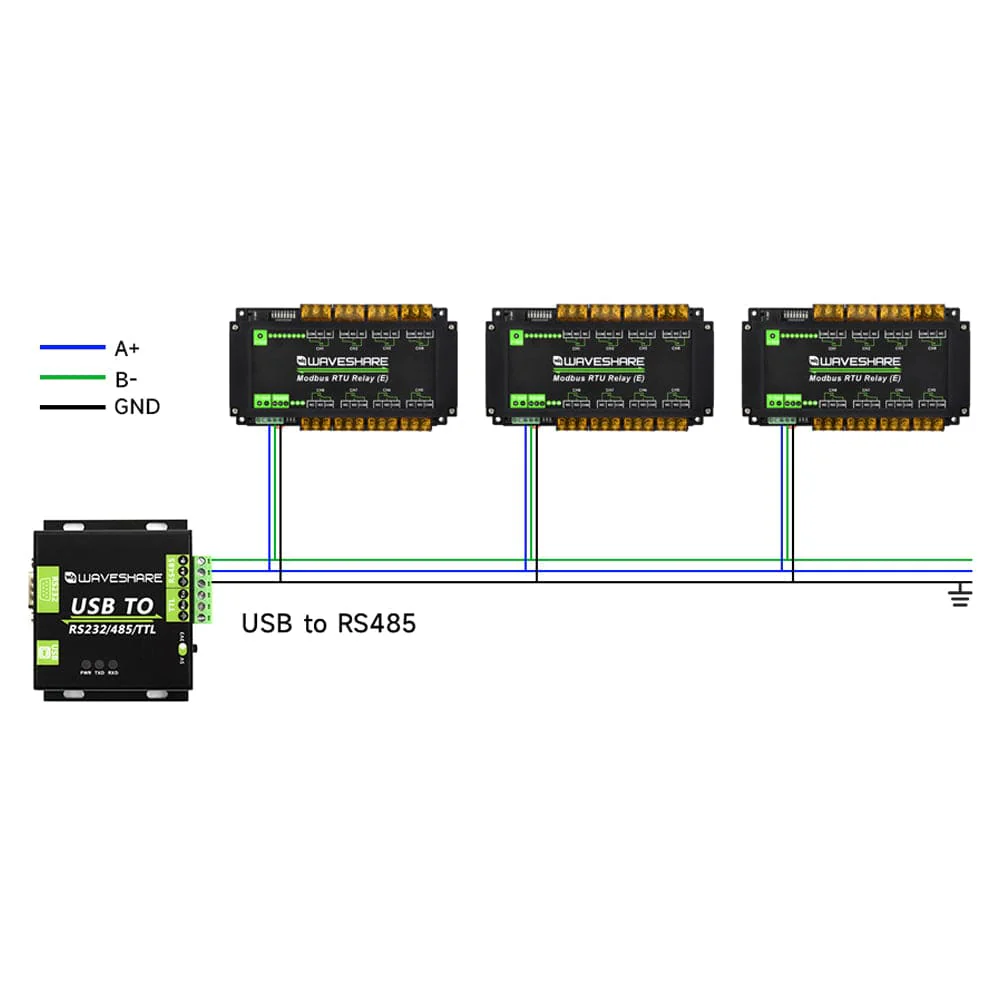8-Channel Modbus RTU Relay Module (E) with RS-485 Interface - Image 10