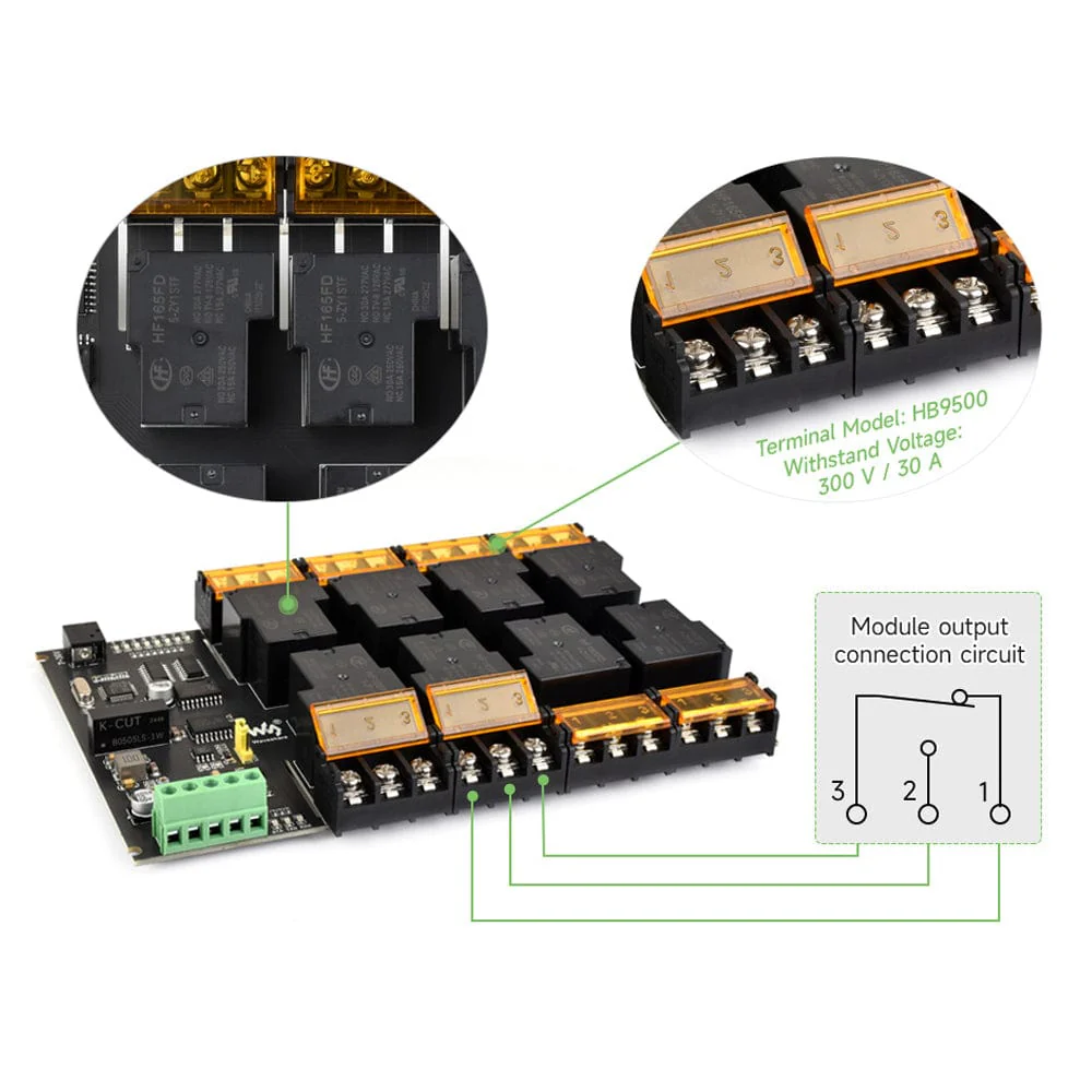 8-Channel Modbus RTU Relay Module (E) with RS-485 Interface - Image 7