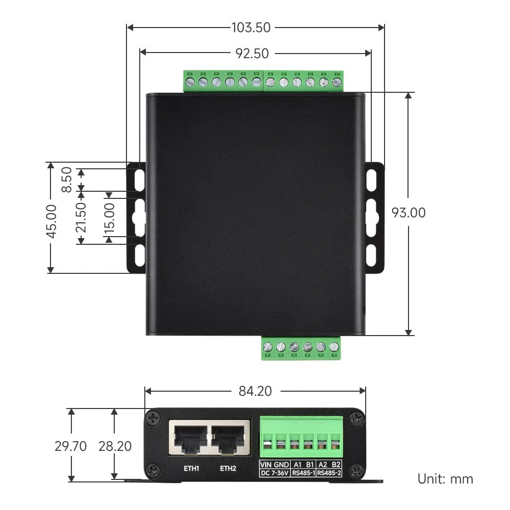 8-Channel RS485 to RJ45 Ethernet Serial Server (PoE Option) - Image 10